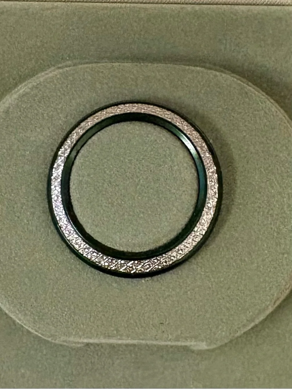 Gucci Green Diamond Cut Bezel for Gucci Vintage Bezel Watch